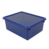 Stowaway; 5 inch; Letter Box, With Lid, 5 inch;H x 10 1/2 inch;W x 13 inch;D, Blue, Pack Of 3