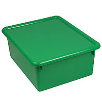 Stowaway; 5 inch; Letter Box, With Lid, 5 inch;H x 10 1/2 inch;W x 13 inch;D, Green, Pack Of 3