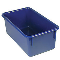 Stowaway; Storage Container, No Lid, 5 1/2 inch;H x 8 inch;W x 13 1/2 inch;D, Blue, Pack Of 5