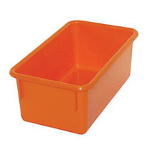 Stowaway; Storage Container, No Lid, 5 1/2 inch;H x 8 inch;W x 13 1/2 inch;D, Orange, Pack Of 5