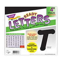 TREND Ready Letters;, 4 inch;, Italic Letters/Numbers, Black, Pre-K - Grade 8, Pack Of 194