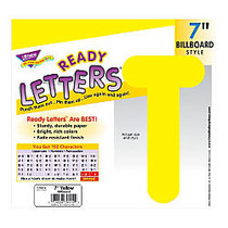 TREND Ready Letters;, Billboard, 7 inch;, Yellow, Pre-K - Grade 12, Pack Of 105