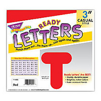 TREND Ready Letters;, Casual, 3 inch;, Red, Pre-K - Grade 12, Pack Of 124