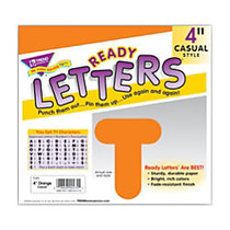 TREND Ready Letters;, Casual, 4 inch;, Orange, Pre-K - Grade 12, Pack Of 71