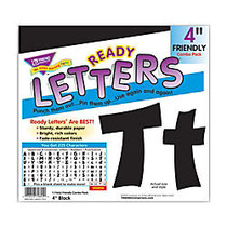 TREND Ready Letters;, Friendly Uppercase/Lowercase Combo, 4 inch;, Black, Pre-K - Grade 12, Pack Of 225