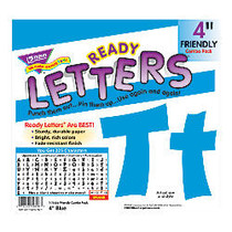 TREND Ready Letters;, Friendly Uppercase/Lowercase Combo, 4 inch;, Blue, Pre-K - Grade 12, Pack Of 225