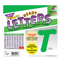 TREND Ready Letters;, Italic, 4 inch;, Green, Pre-K - Grade 12, Pack Of 175
