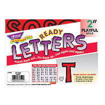 TREND Ready Letters;, Playful Uppercase, 2 inch;, Red, Pre-K - Grade 12, Pack Of 140