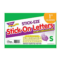 TREND STICK-EZE; Stick-On Letters, 1 inch;, Green, Pre-K - Grade 12, Pack Of 324