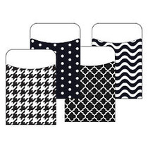 TREND Terrific Pockets Variety Pack, Black & White, 3 1/2 inch; x 5 1/4 inch;, Pack Of 40