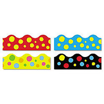 TREND Terrific Trimmers Board Trim, 2 1/4 inch; x 3 1/4&rsquo;, Lotsa Spots, Assorted Colors, Set Of 48