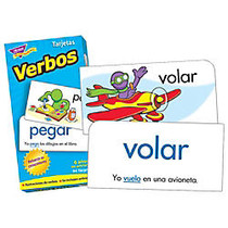 TREND Verbos Skill Drill Action Words Flash Cards, Grades 1-12, Pack Of 96