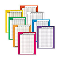 Trend Vertical Incentive Charts, Assorted Colors, Pack Of 8