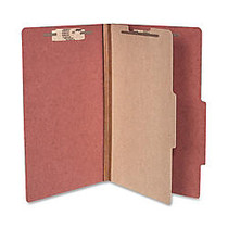 ACCO; Durable Pressboard Classification Folders, Legal Size, 2 inch; Expansion, 1 Partition, 60% Recycled, Earth Red, Box Of 10