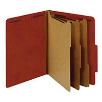 Office Wagon; Brand Classification Folder, 3 1/2 inch; Expansion, Letter Size, 3 Dividers, Red