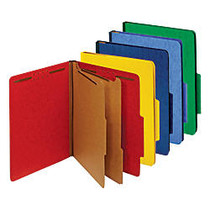 Office Wagon; Brand Classification Folder, Letter, 2 Dividers, Embedded Fasteners, Assorted Colors