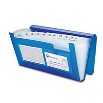 Office Wagon; Brand Poly 13-Pocket File, Check Size, Blue