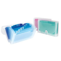 Office Wagon; Brand Polypropylene Accordion Expanding File, 13-Pocket, 6 inch; Expansion, Coupon Size, Assorted Colors