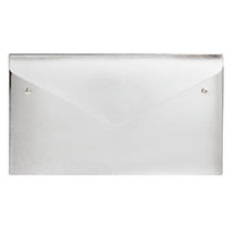 Office Wagon; Brand Polyurethane Envelope, 1 inch; Expansion, Check Size, Metallic Silver