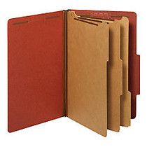Office Wagon; Brand Pressboard Classification Folders With Fasteners, Legal Size, 100% Recycled, Red, Pack Of 10