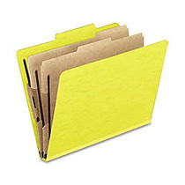 Oxford; Classification Folders, Legal Size, 2 inch; Expansion, 65% Recycled, Yellow, Box Of 10