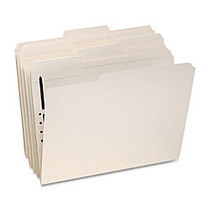 Oxford; Top-Tab File Folders With Fasteners, Legal Size, 1 Fastener, Manila, Box Of 50