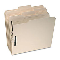 Oxford; Top-Tab File Folders With Fasteners, Letter Size, 2 Fasteners, Manila, Box Of 50