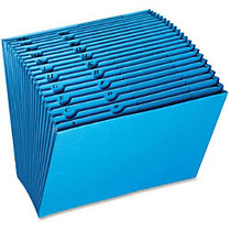 Pendaflex Expansion File - Letter - 8 1/2 inch; x 11 inch; Sheet Size - 21 Pocket(s) - Paper - Blue - 1 Each