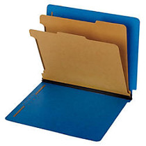 Pendaflex; End Tab Classification Folders, 60% Recycled, Letter Size, Dark Blue, Box Of 10