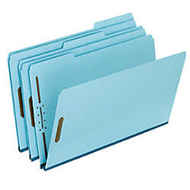 Pendaflex; Expansion Folders, 2 inch; Expansion, 8 1/2 inch; x 14 inch;, Legal Size, 60% Recycled, Light Blue, Box Of 25