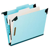 Pendaflex; Hanging Classification Folder, 1 Divider, 4 Partitions, Letter Size, Blue