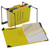 Pendaflex; Hanging Style Personnel Folder, 9 1/2 inch; x 11 3/4 inch;, 2 inch; Expansion, 65% Recycled, Yellow