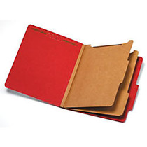 Pendaflex; Pressboard Classification Folder, 2 1/2 inch; Expansion, Letter Size, 2 Dividers, 60% Recycled, Red