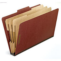 Pendaflex; Pressboard Classification Folder, 3 inch; Expansion, Legal Size, Brick Red