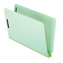 Pendaflex; Pressboard End-Tab Expansion Folder With Fasteners, 1 inch; Expansion, 8 1/2 inch; x 14 inch;, 10% Recycled, Light Green, Pack Of 25