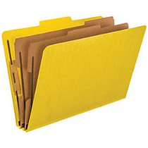 Pendaflex; PressGuard; Color Classification File Folder, 8 1/2 inch; x 14 inch;, Legal Size, 60% Recycled, Yellow, Box Of 10