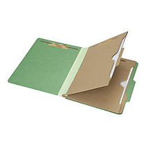 SKILCRAFT; 6-Part 2 inch; Prong Expandable Classification Folders, Letter Size, 30% Recycled, Dark Green, Box Of 10 (AbilityOne 7530-01-600-6983)