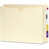 Smead 100% Recycled End Tab File Jackets - Letter - 8.5 inch; x 11 inch; - Straight Tab Cut - 2 inch; Expansion - 25 / Box - 11pt. - Manila