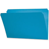 Smead Colored Folders with Reinforced Tab - Legal - 8 1/2 inch; x 14 inch; Sheet Size - 3/4 inch; Expansion - 11 pt. Folder Thickness - Blue - Recycled - 100 / Box
