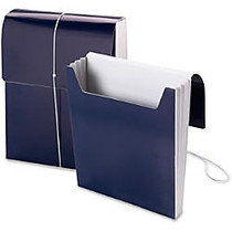 Smead Organized Up; Vertical Wallet - Letter - 8 1/2 inch; x 11 inch; Sheet Size - 3 1/2 inch; Expansion - 1 Pocket(s) - Monaco Blue - 5 / Box