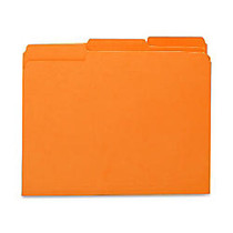 Smead; 1/3-Cut Interior Folders, Letter Size, Orange, Box Of 100