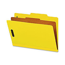 Smead; Color 1-Divider Classification Folders With SafeSHIELD; Coated Fasteners, Legal Size, 2 inch; Expansion, 50% Recycled, Yellow, Box Of 10