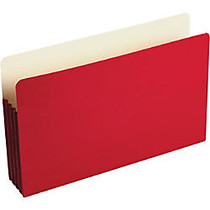 Smead; Color File Pockets, 3 1/2 inch; Expansion, 9 1/2 inch; x 14 3/4 inch;, Red, Pack Of 25