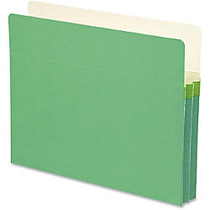 Smead; Color Top-Tab File Pockets, Letter Size, 1 3/4 inch; Expansion, Green