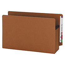 Smead; End-Tab Extra-Wide File Pockets, 3-1/2 inch; Expansion, Extra-Wide Legal Size, 100% Recycled, Redrope, Pack Of 25