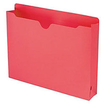 Smead; Expanding Reinforced Top-Tab File Jackets, 2 inch; Expansion, Letter Size, Red, Box Of 50