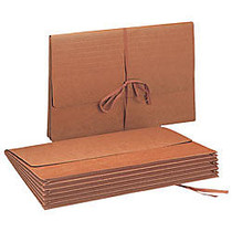 Smead; Expanding Wallet With Flap, 5 1/4 inch; Expansion, 10 inch; x 15 inch;, 30% Recycled, Redrope