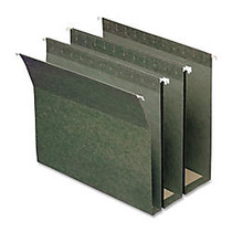 Smead; Hanging Box Bottom Folders, Letter Size, Assorted Expansions, 30% Recycled, Green, Box Of 25