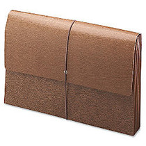 Smead; Leather-Like Tyvek; Lined Expanding Wallet, Legal Size, 5 1/4 inch; Expansion, 30% Recycled, Brown