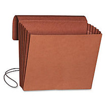 Smead; Redrope Expanding Wallets With Elastic, Letter Size, 5 1/4 inch; Expansion, 30% Recycled, Redrope, Pack Of 10
